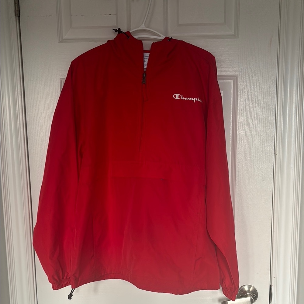 Champion Red Pullover Jacket